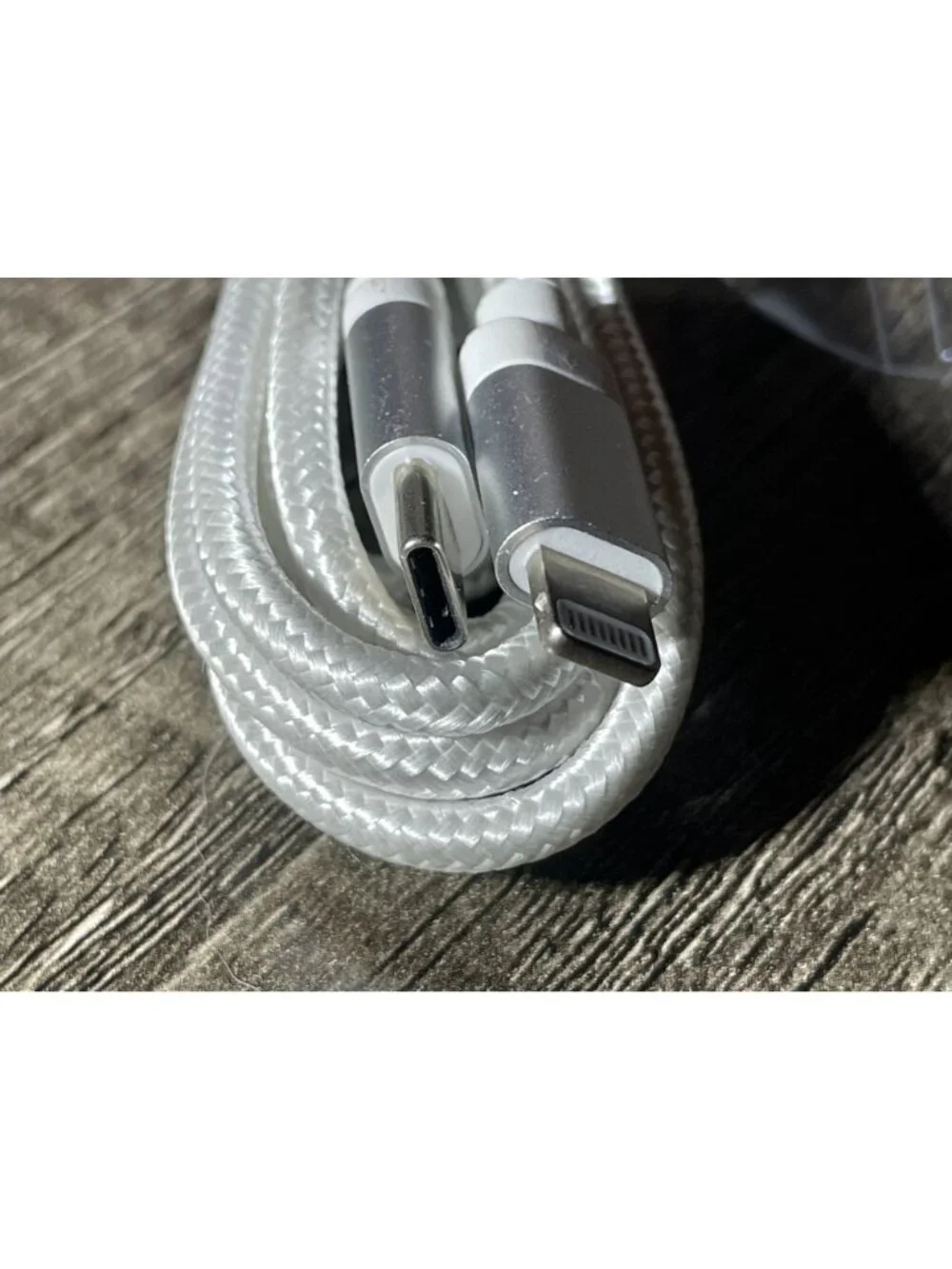 Wireless Gear 6‑Ft USB‑C to Lightning Cable – White, Fast Charging, NEW